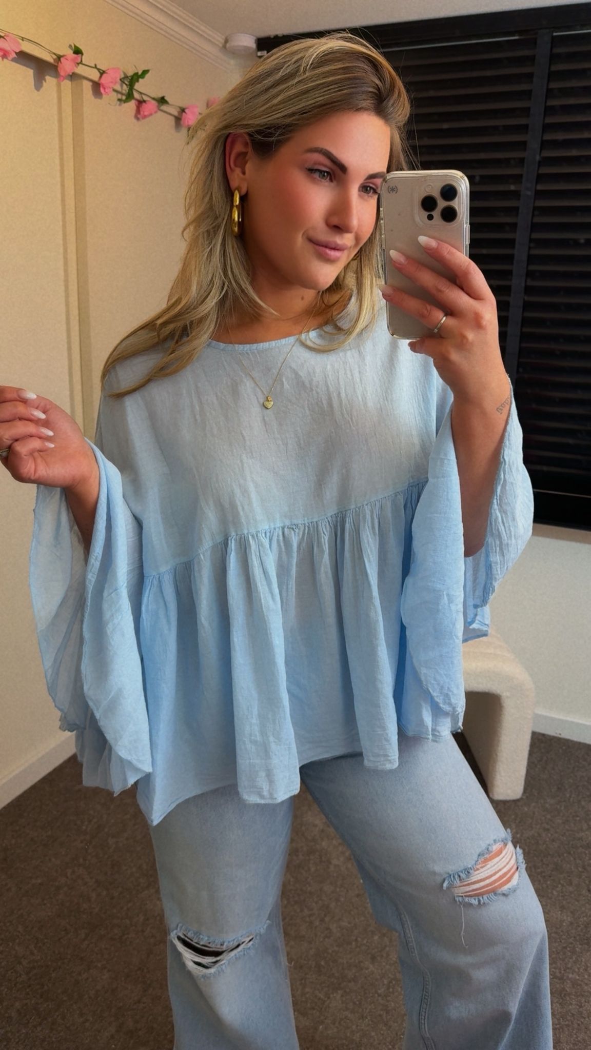 Bella Blouse Blauw