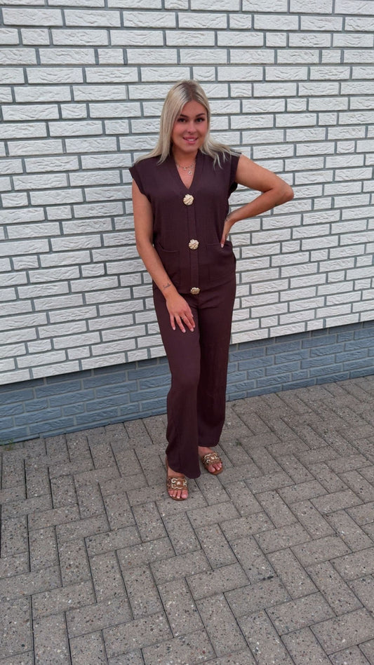 2-delige set Gigi bruin