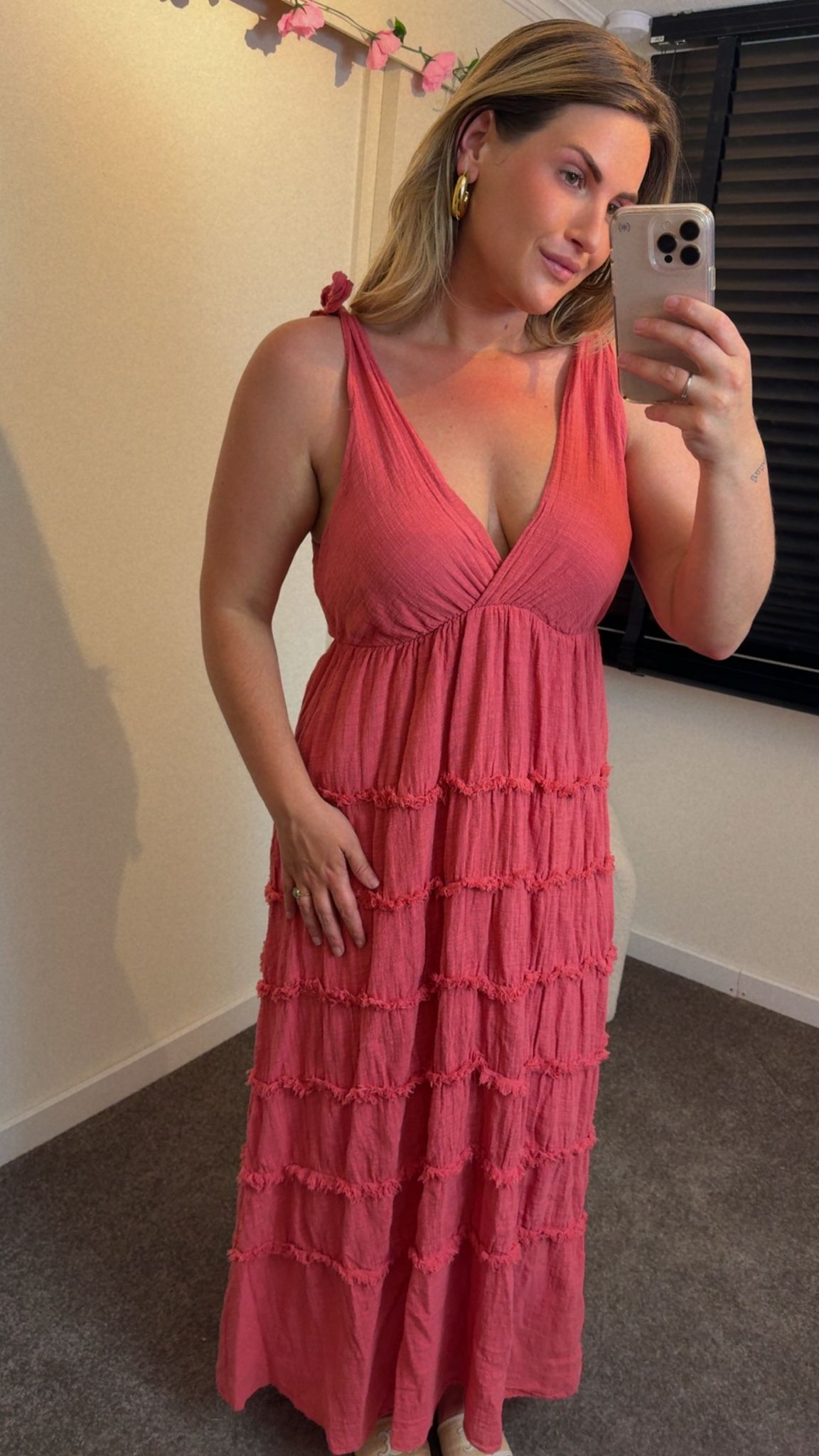 Fleur dress roest