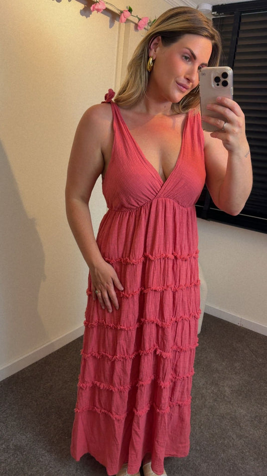 Fleur dress roest